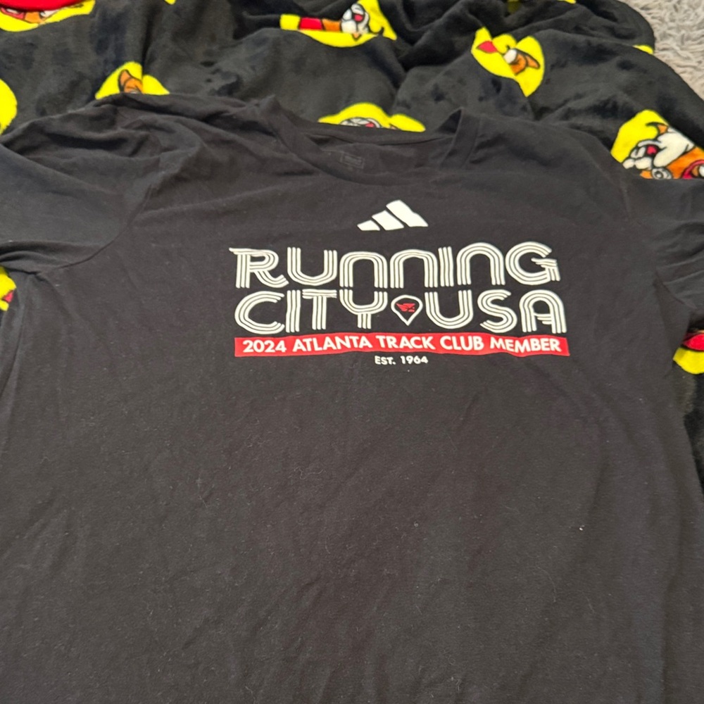 Adidas Black Running City USA Tee